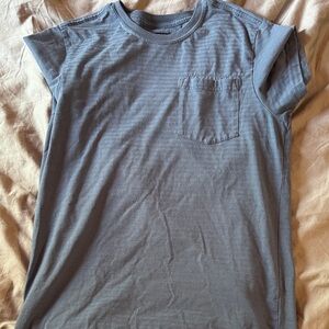 Prana Slate Blue Short Sleeve Pocket Crew Tee